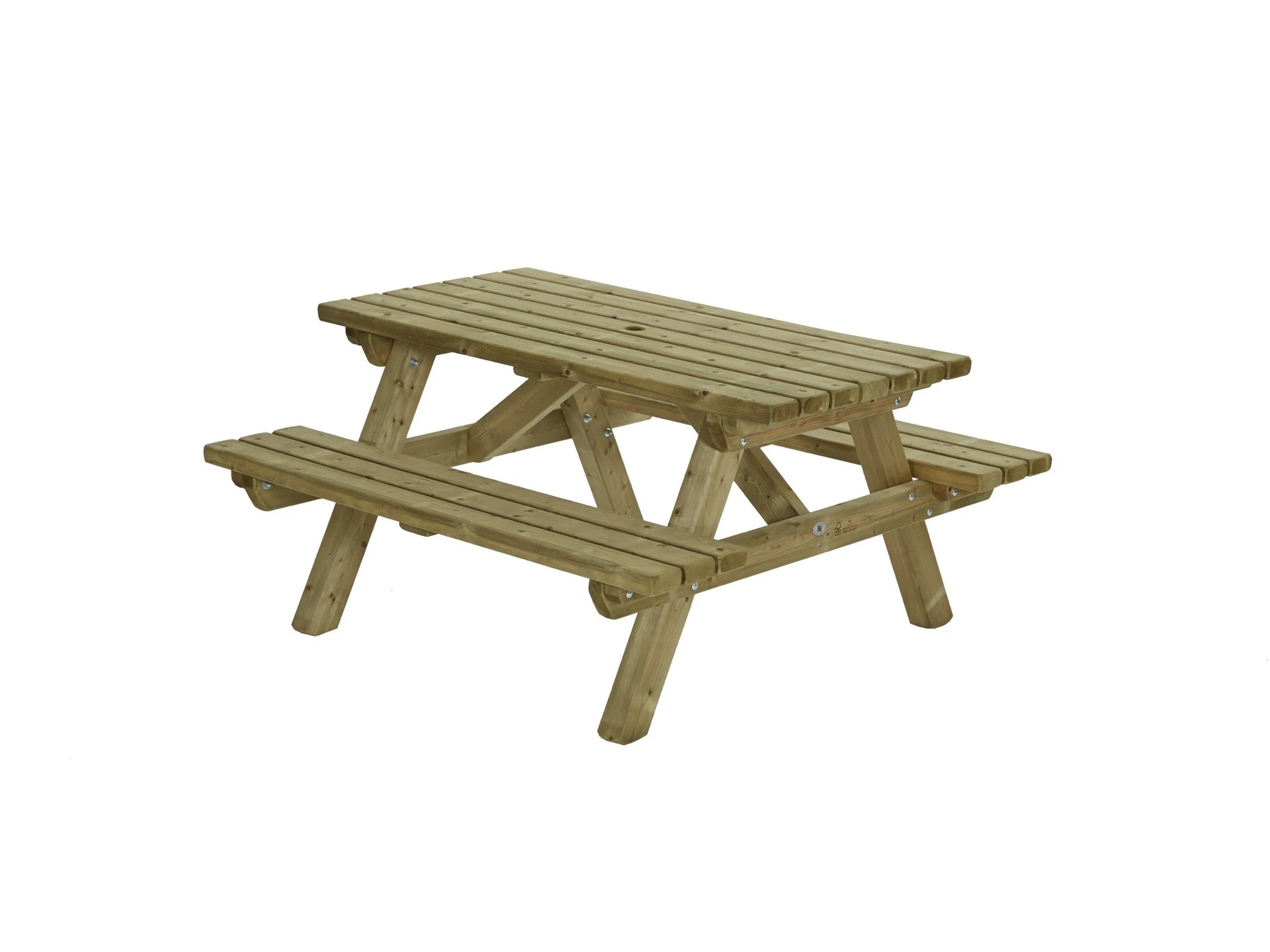 Talen Picknicktafel 150 x 150 cm - Afbeelding 1